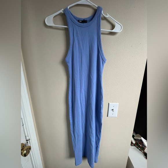 Zara Ribbed Midi Tank Dress - Picture 1 of 3